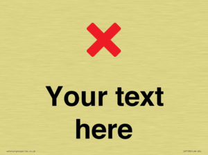 Custom plain background, red cross sign